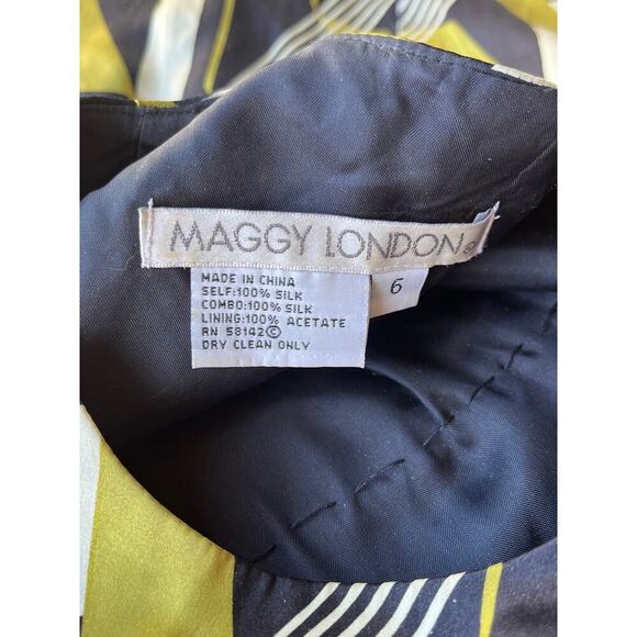 Maggy London Womens Vintage Fringe Silk Cocktail Mini Dress - Picture 9 of 11